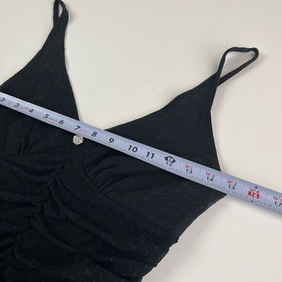 Vintage Express Lace Jeweled Top Size Size S Sheer Whimsigoth Fairy Grunge Y2K - Picture 8 of 14